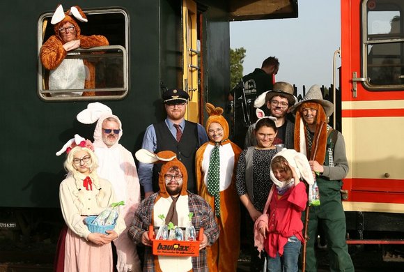 Osterhasenzüge in Heidenreichstein